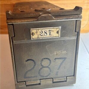 Antique Bank Safety Deposit Box (Unopened), Industrial